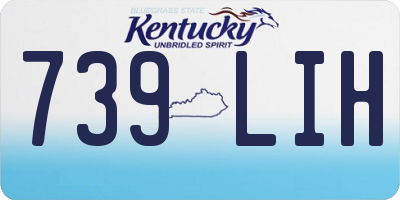 KY license plate 739LIH