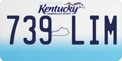 KY license plate 739LIM