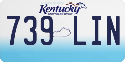KY license plate 739LIN