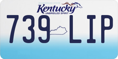 KY license plate 739LIP