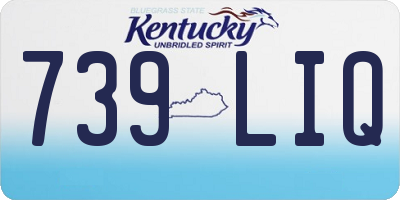 KY license plate 739LIQ