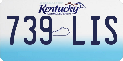 KY license plate 739LIS