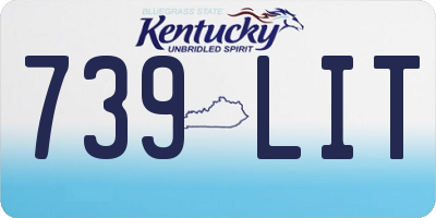 KY license plate 739LIT