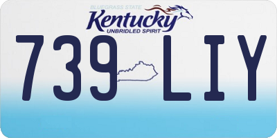 KY license plate 739LIY