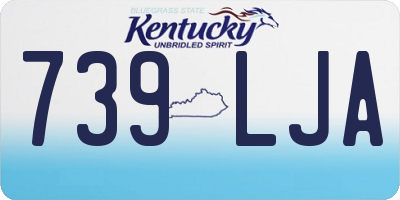 KY license plate 739LJA