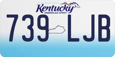 KY license plate 739LJB