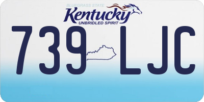 KY license plate 739LJC