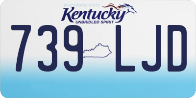 KY license plate 739LJD