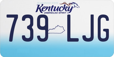 KY license plate 739LJG