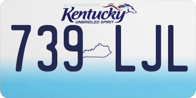 KY license plate 739LJL