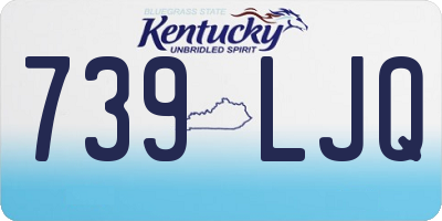 KY license plate 739LJQ