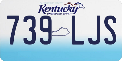 KY license plate 739LJS