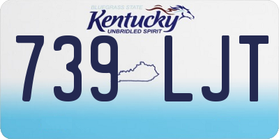 KY license plate 739LJT