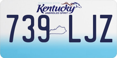 KY license plate 739LJZ