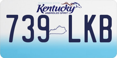 KY license plate 739LKB