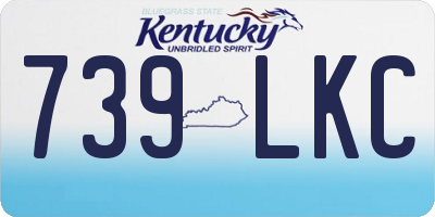 KY license plate 739LKC