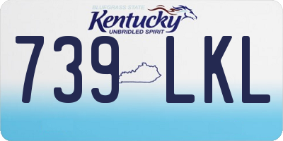 KY license plate 739LKL