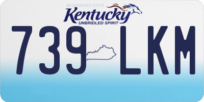 KY license plate 739LKM