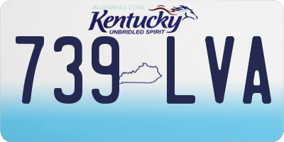KY license plate 739LVA