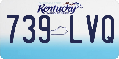KY license plate 739LVQ
