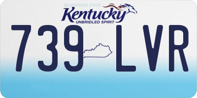 KY license plate 739LVR