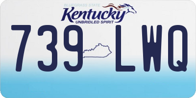KY license plate 739LWQ