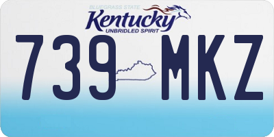 KY license plate 739MKZ