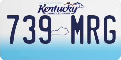 KY license plate 739MRG