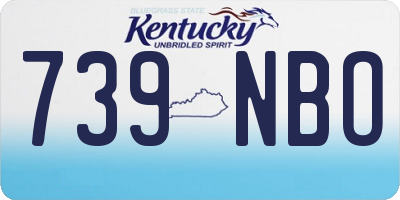 KY license plate 739NBO