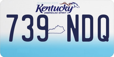 KY license plate 739NDQ