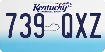 KY license plate 739QXZ