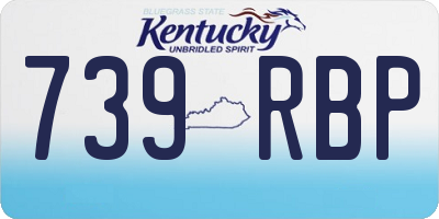 KY license plate 739RBP