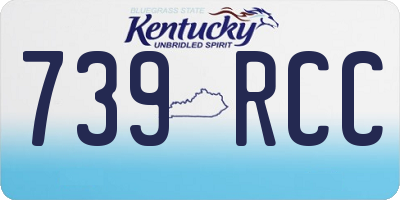 KY license plate 739RCC