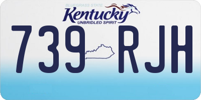 KY license plate 739RJH