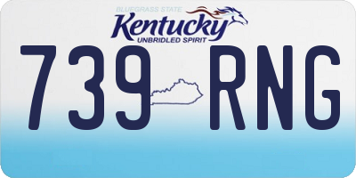 KY license plate 739RNG