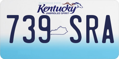 KY license plate 739SRA