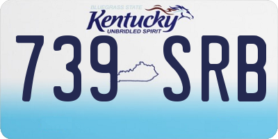 KY license plate 739SRB