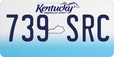 KY license plate 739SRC