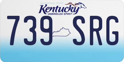 KY license plate 739SRG