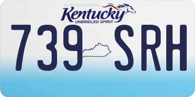 KY license plate 739SRH