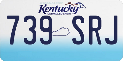 KY license plate 739SRJ
