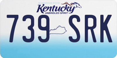 KY license plate 739SRK