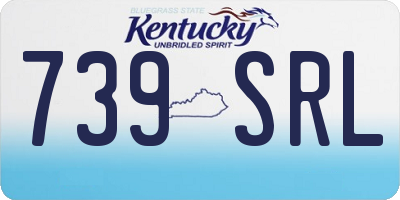 KY license plate 739SRL