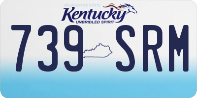 KY license plate 739SRM