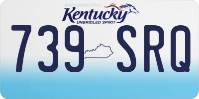 KY license plate 739SRQ