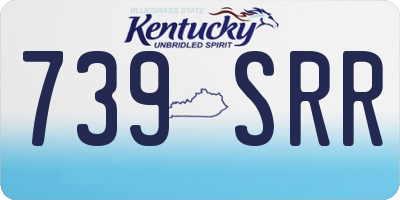 KY license plate 739SRR