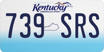 KY license plate 739SRS