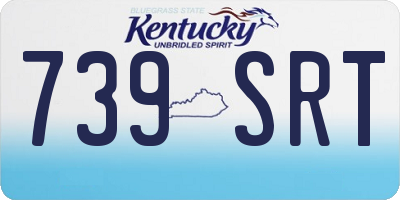 KY license plate 739SRT