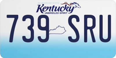 KY license plate 739SRU