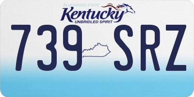 KY license plate 739SRZ